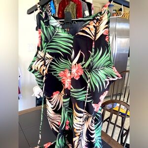 SHEIN Tropical Print Dress Never Worn